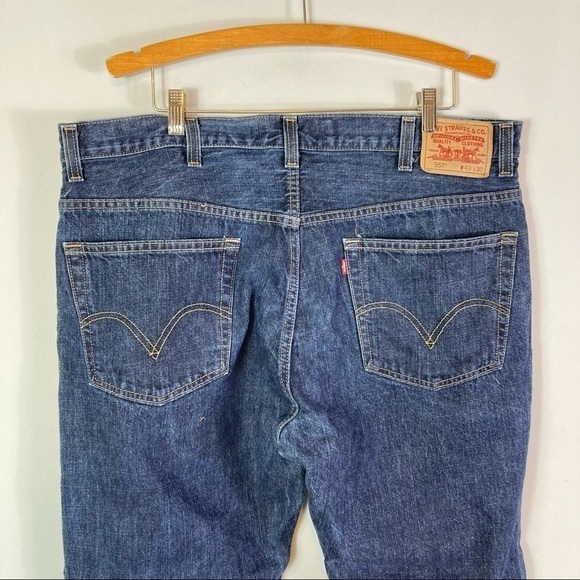 Levi's 557 Relaxed Boot Cut Jeans Size 40x30 - Picture 6 of 10